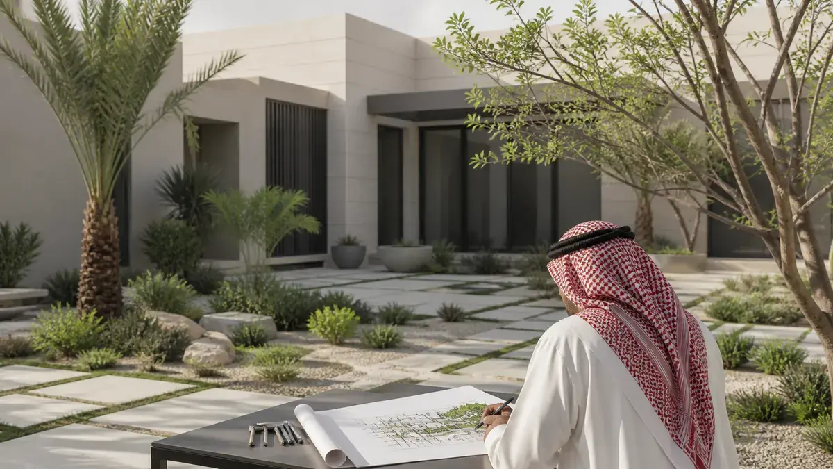 تكلفة تنسيق الحدائق في جدة 2026: أسعار كل عنصر بالتفصيل